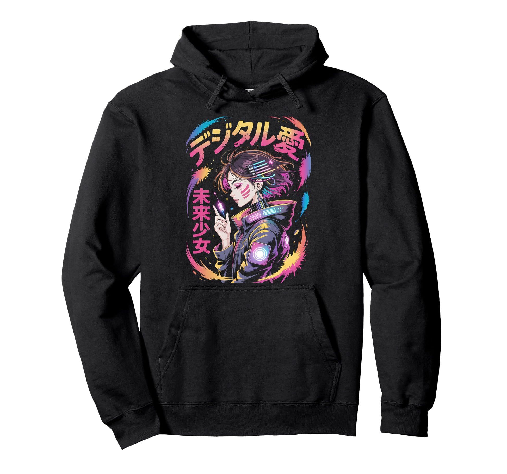 Anime Manga Cyberpunk Japanese Hoodie - Unique Graphic Men Women - T-Shirt, Sweatshirt, Hoodie
