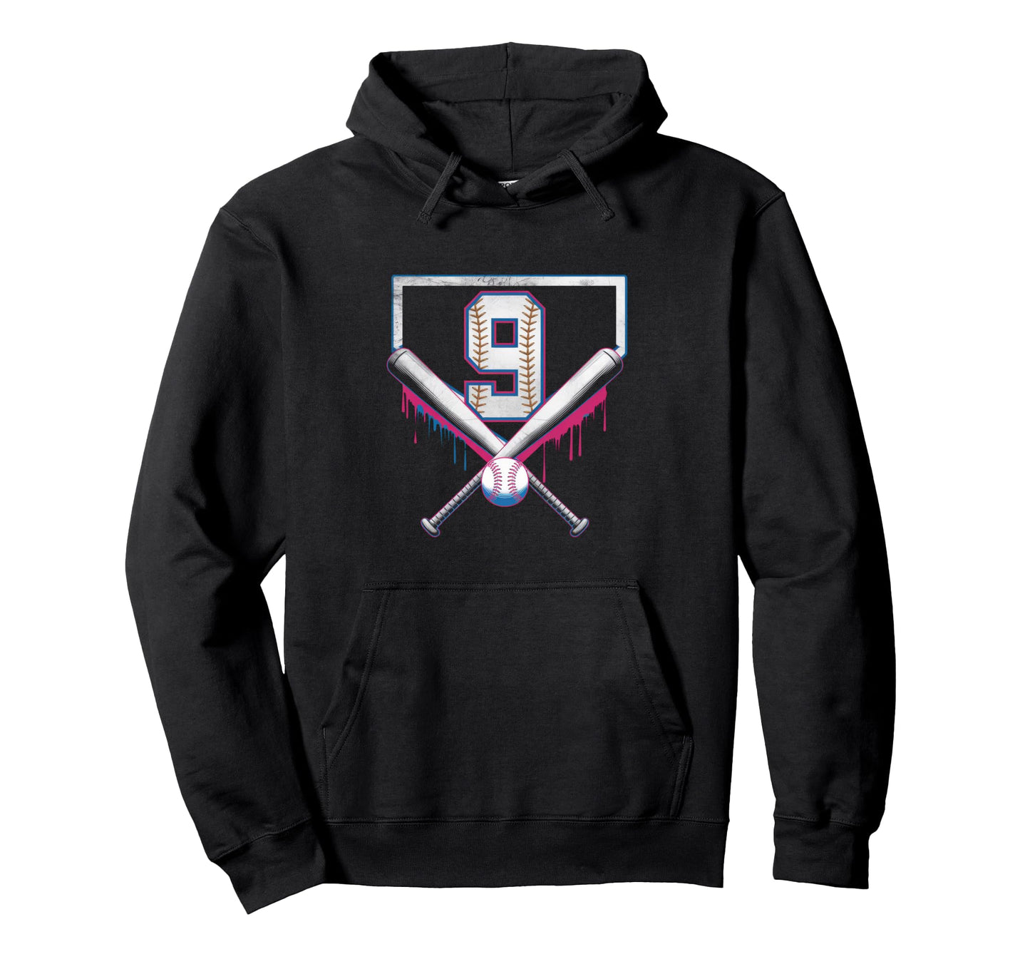 Sprinkle 9Th Birthday Baseball Home Hoodie - Custom Art Print for Adults - T-Shirt, Sweatshirt, Hoodie