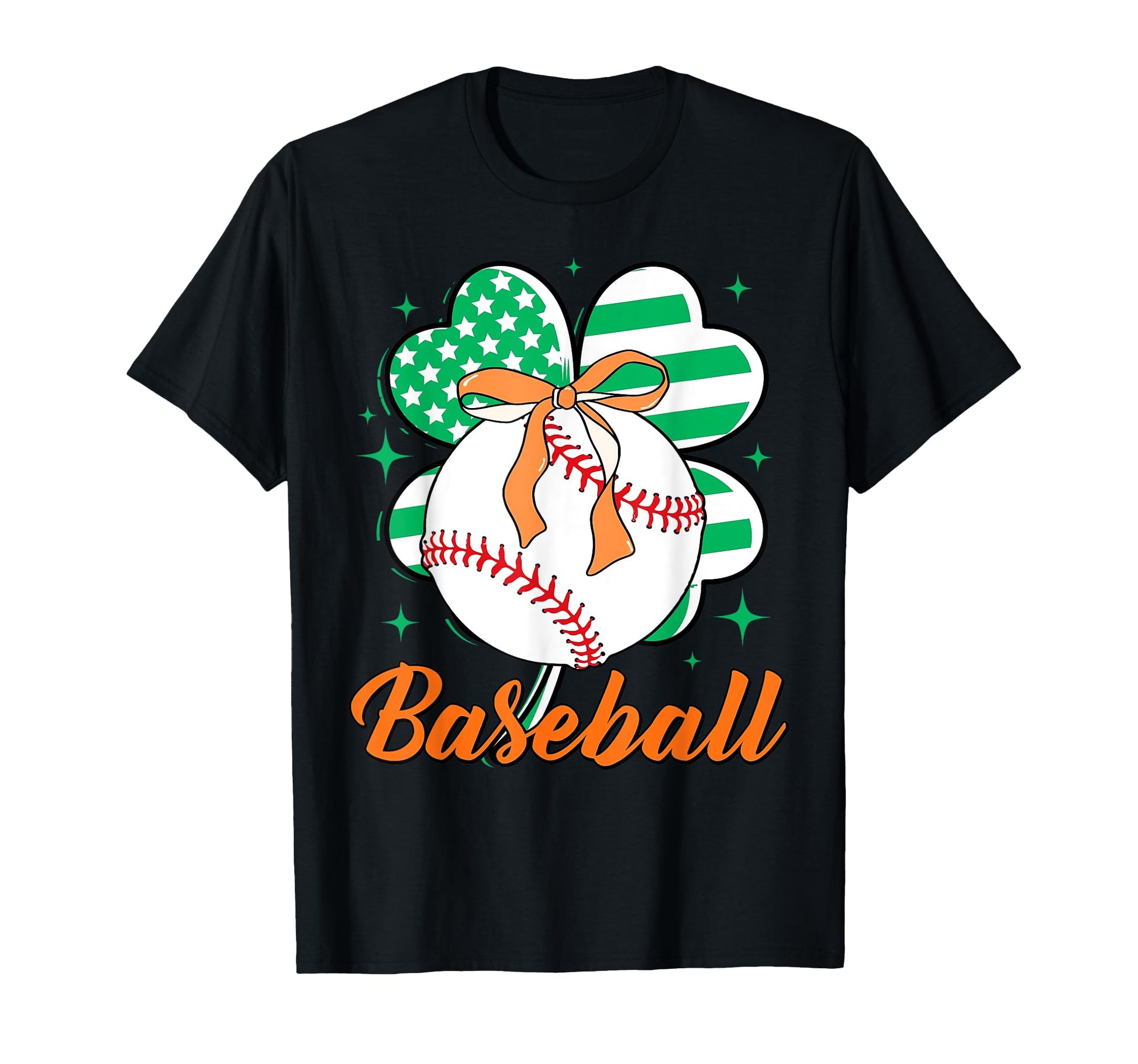 St Patricks Day Shamrock Baseball T-Shirt - Fun Novelty Design Unisex - T-Shirt, Sweatshirt, Hoodie