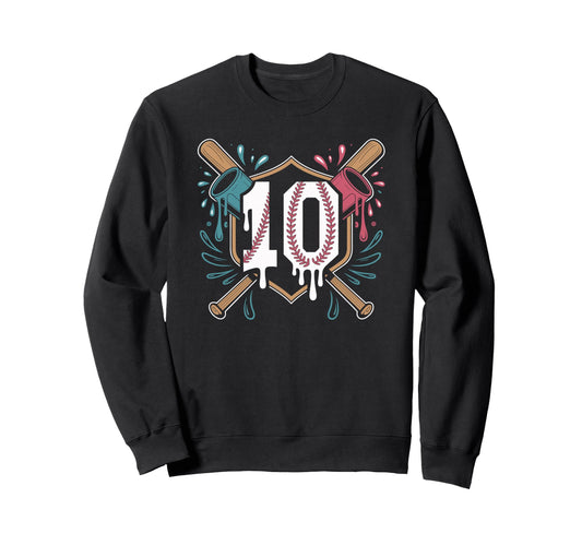 Baseball Birthday Turns 10 Ready Home Sweatshirt - Minimalist Print Unisex - T-Shirt, Sweatshirt, Hoodie