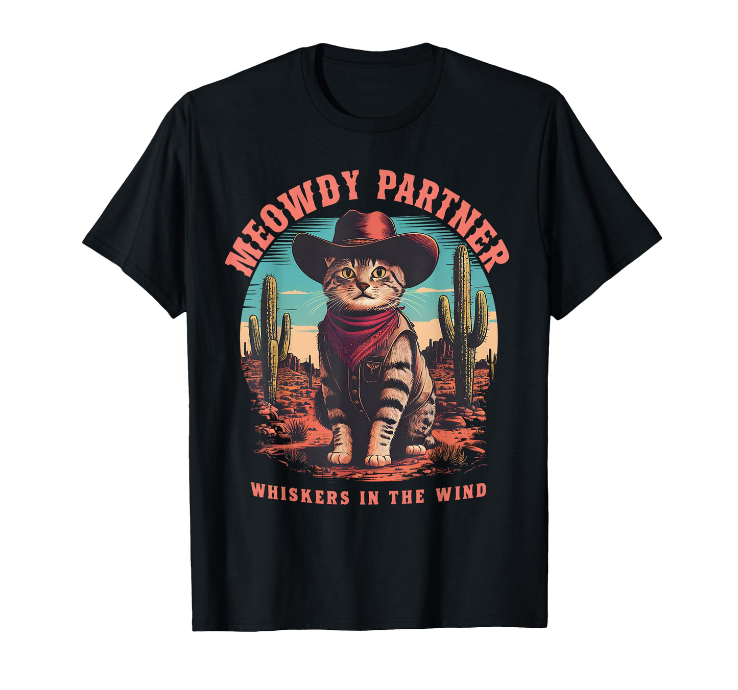 Cat Cowboy Meme Wild West Cowboy T-Shirt - Aesthetic Graphic for Adults - T-Shirt, Sweatshirt, Hoodie