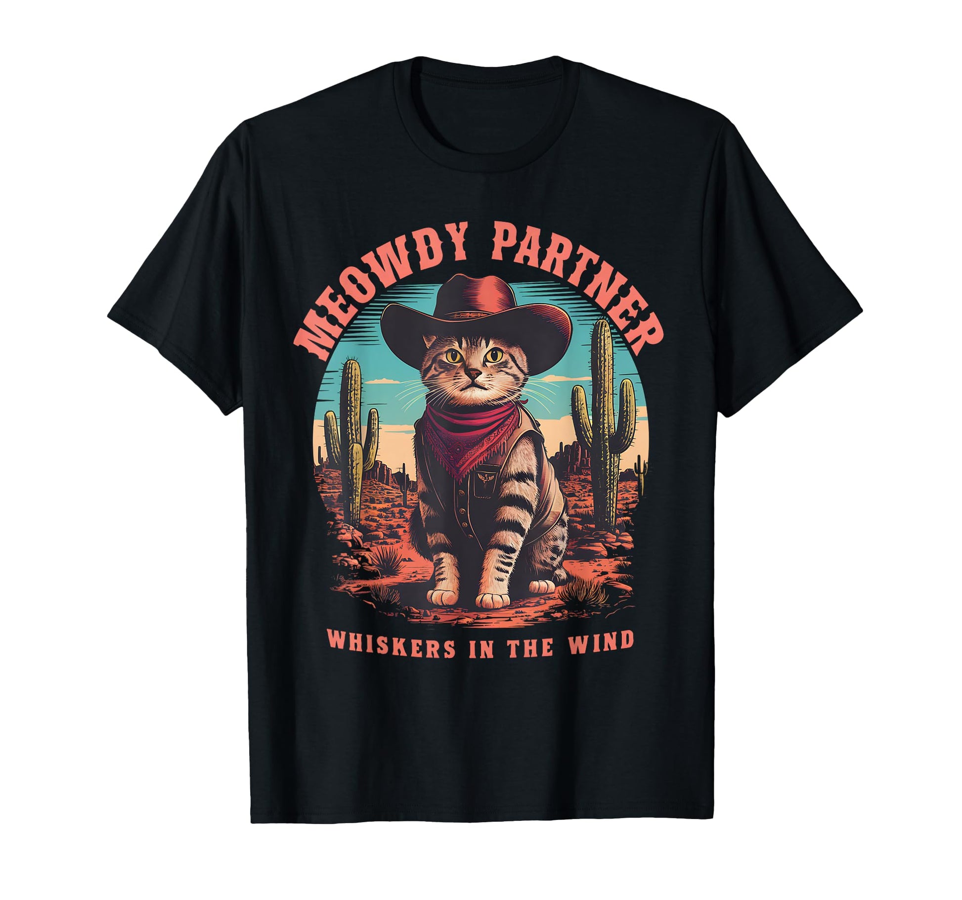 Cat Cowboy Meme Wild West Cowboy T-Shirt - Aesthetic Graphic for Adults - T-Shirt, Sweatshirt, Hoodie