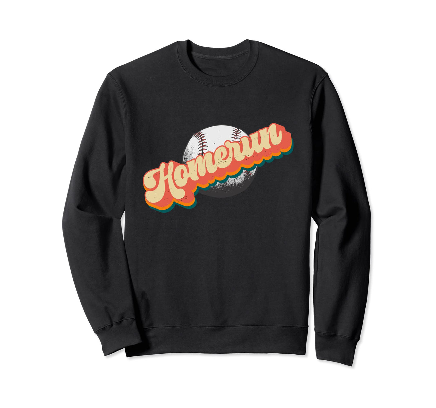 Homerun Baseball Baseball Sweatshirt - Novelty Apparel for Adults - T-Shirt, Sweatshirt, Hoodie