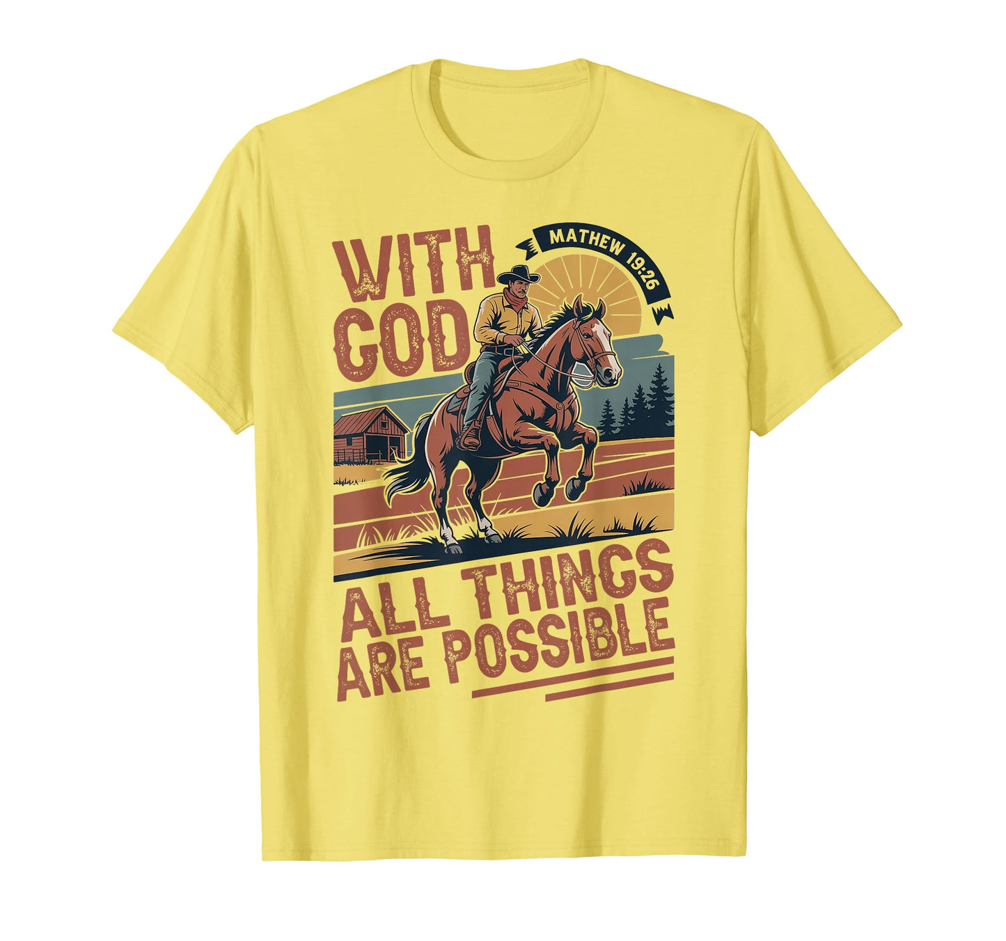 Cowboy Bible Scripture Verse Jesus T-Shirt - Streetwear Style for Adults - T-Shirt, Sweatshirt, Hoodie