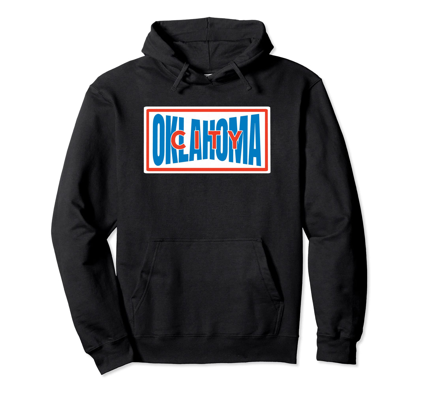 Oklahoma City Blue Striped Oklahoma Hoodie - Streetwear Style Men Women - T-Shirt, Sweatshirt, Hoodie