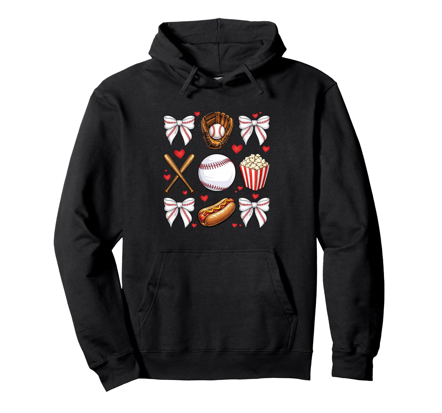 Baseball Mom Coquette Mothers Day Hoodie - Aesthetic Graphic Men Women - T-Shirt, Sweatshirt, Hoodie