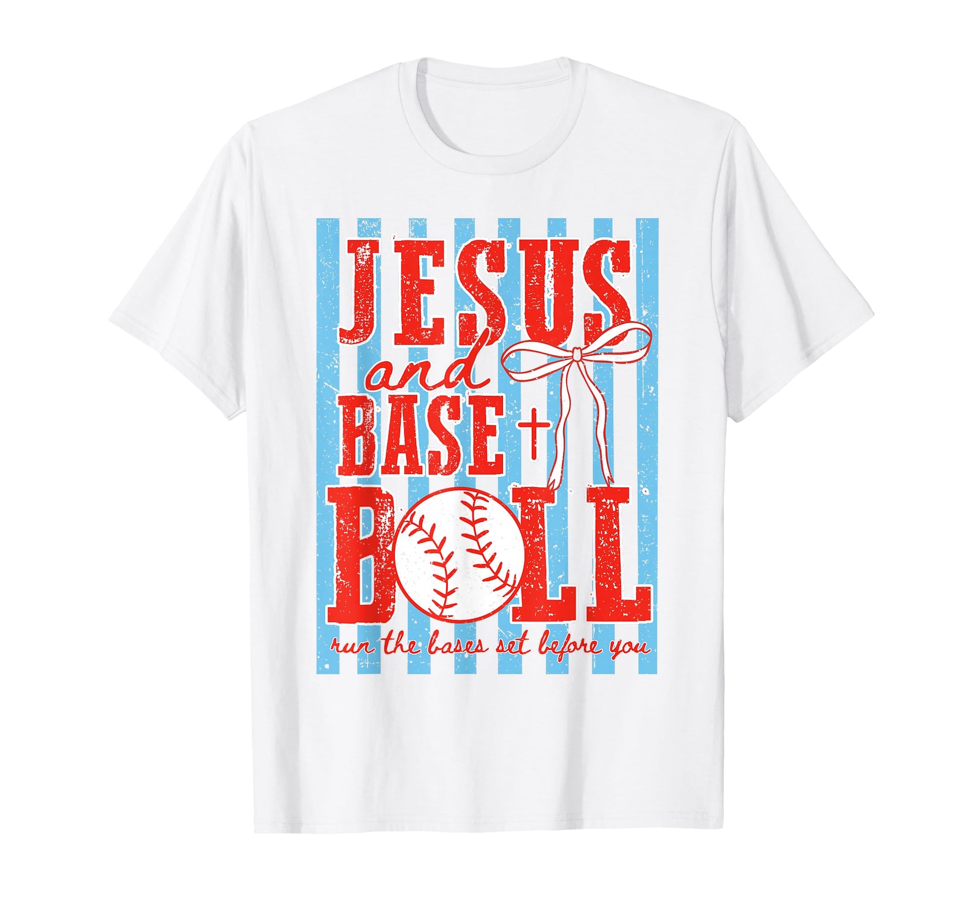 Jesus And Baseball Coquette Christian T-Shirt - Novelty Apparel Men Women - T-Shirt, Sweatshirt, Hoodie