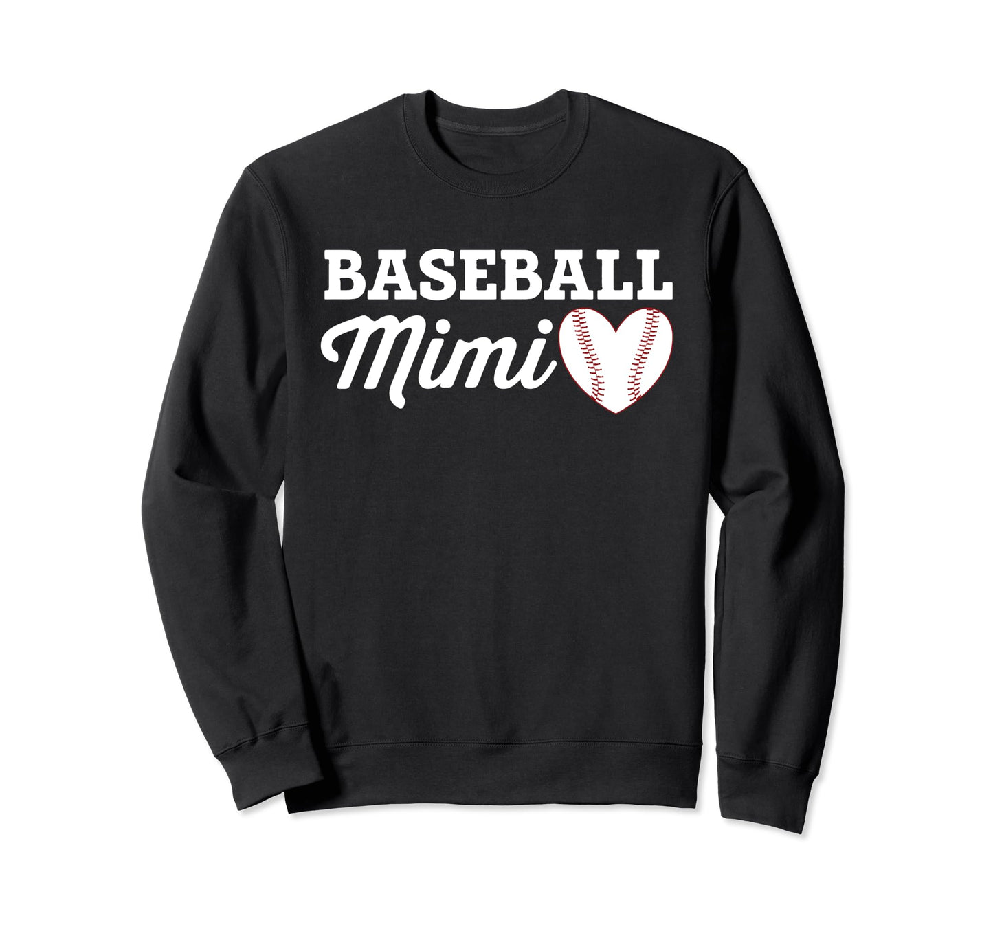 Baseball Mimi Love Heart Baseball Sweatshirt - Aesthetic Graphic Men Women - T-Shirt, Sweatshirt, Hoodie