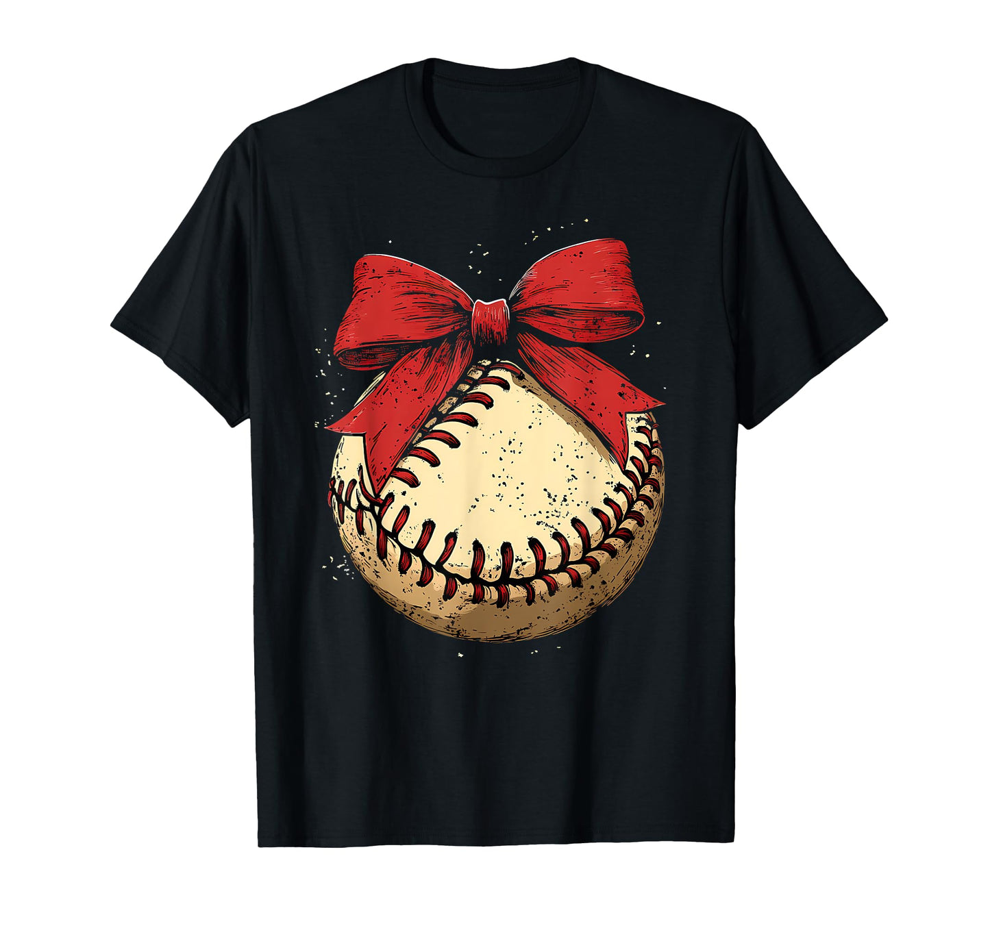 Baseball Coquette Bow Baseball Player T-Shirt - Graphic Print for Adults - T-Shirt, Sweatshirt, Hoodie
