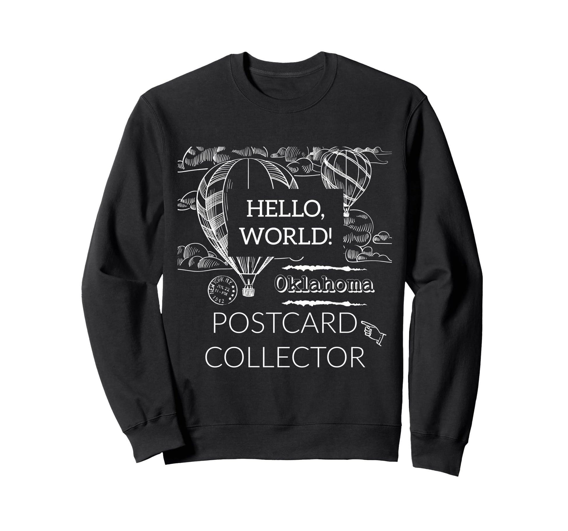Postcard Collector Deltiologist Hobby Sweatshirt - Unique Graphic Unisex - T-Shirt, Sweatshirt, Hoodie