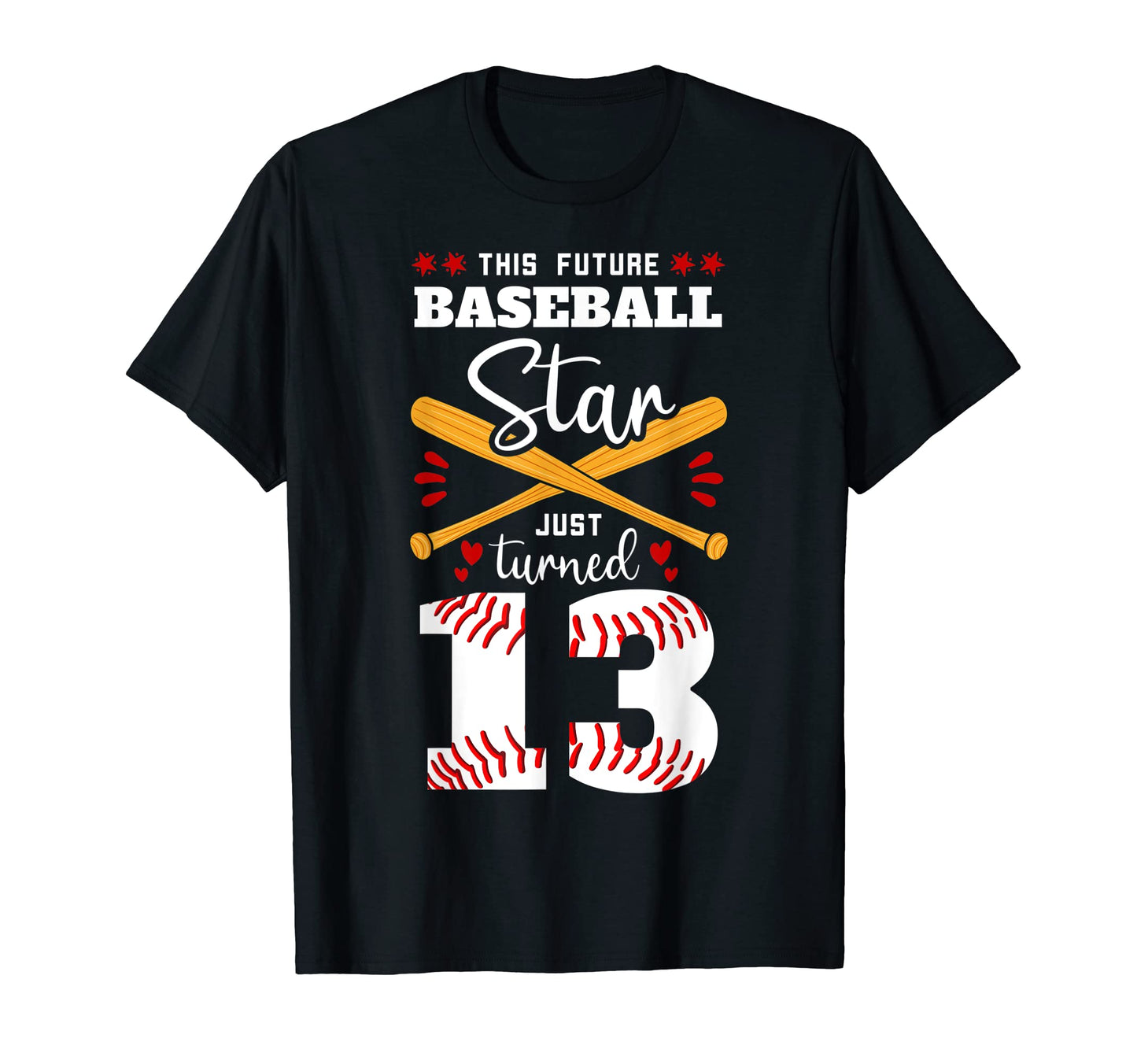 This Future Baseball Star Just Turned T-Shirt - Graphic Print for Adults - T-Shirt, Sweatshirt, Hoodie