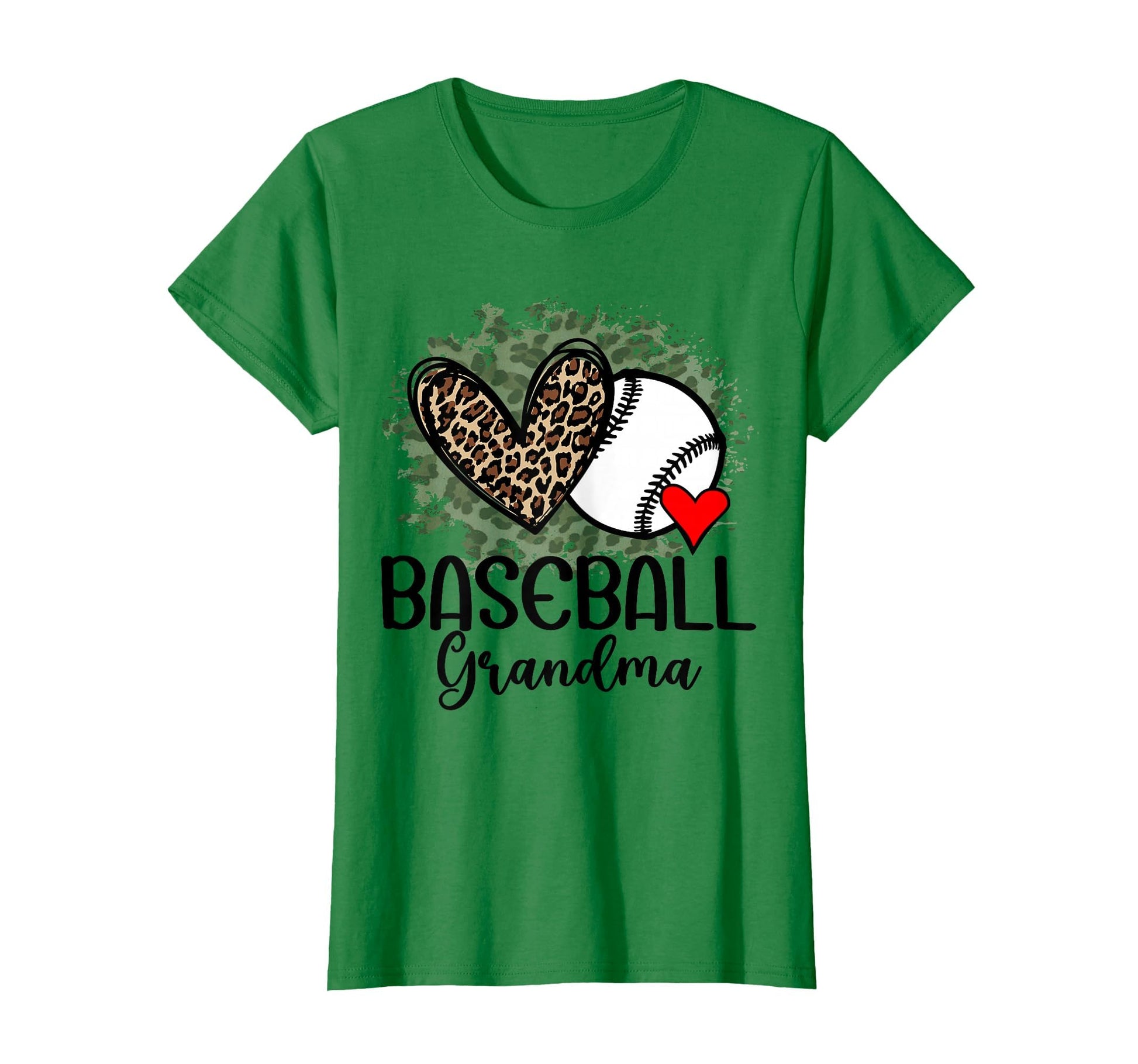 Baseball Grandma Funny Leopard T-Shirt - Casual Everyday Wear for Adults - T-Shirt, Sweatshirt, Hoodie