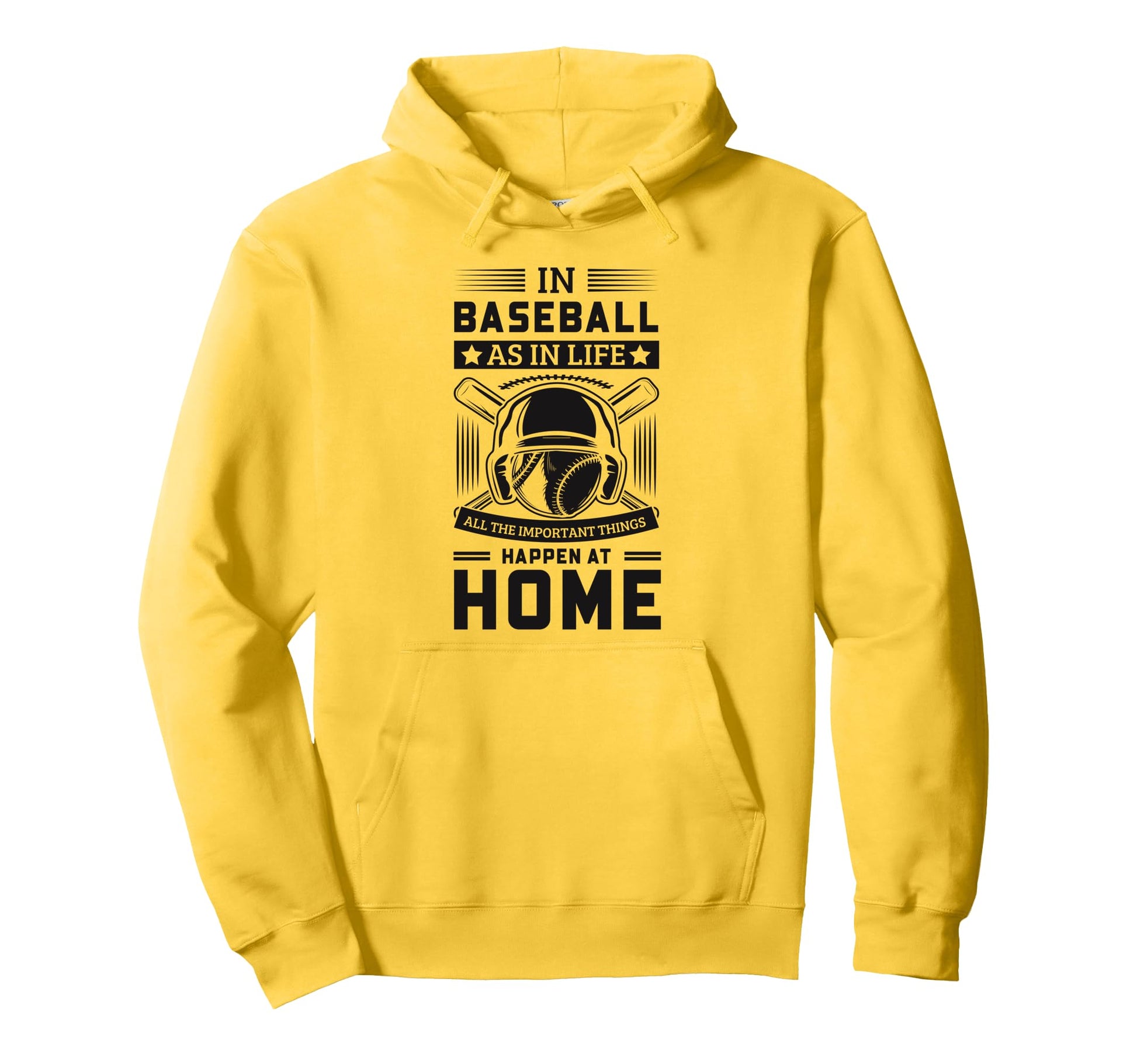 Inspirational Baseball Sayings Home Hoodie - Minimalist Print Men Women - T-Shirt, Sweatshirt, Hoodie
