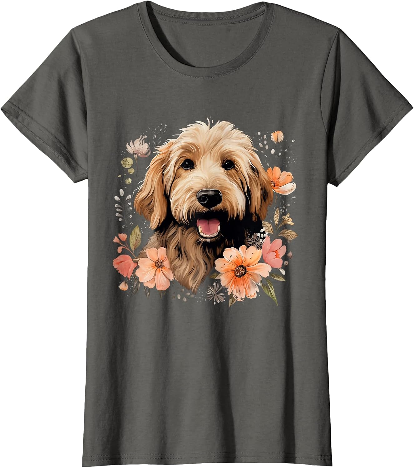Goldendoodle Mom Golden Doodle Dog Lover Flowers Cute - Adult & Kids T-Shirts, Sweatshirts & Hoodies apparel design preview 1