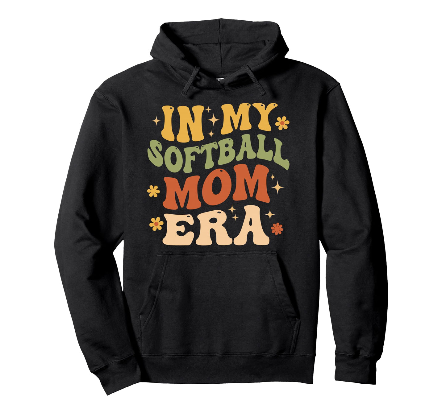 My Softball Mom Era Softball Mama Sports Hoodie - Graphic Print for Adults - T-Shirt, Sweatshirt, Hoodie