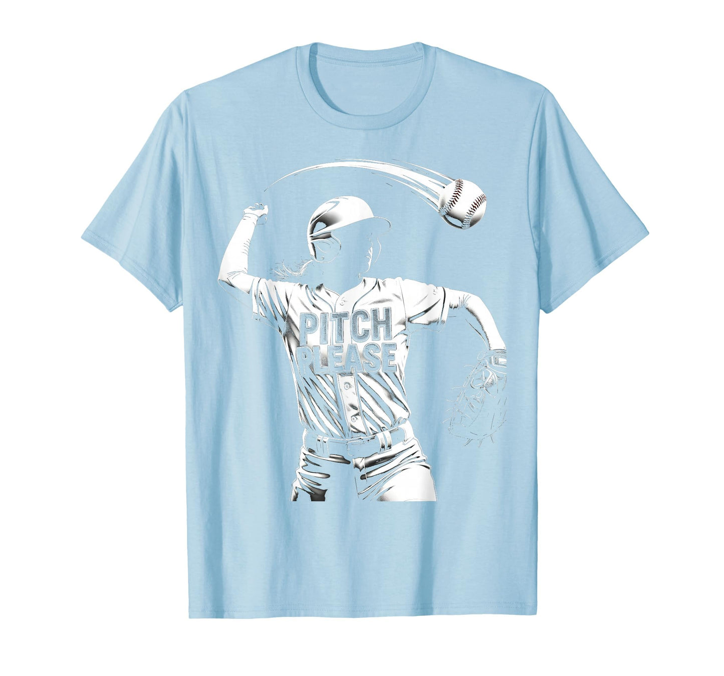 Pitch Please Softball T-Shirt - Unique Graphic Unisex - T-Shirt, Sweatshirt, Hoodie