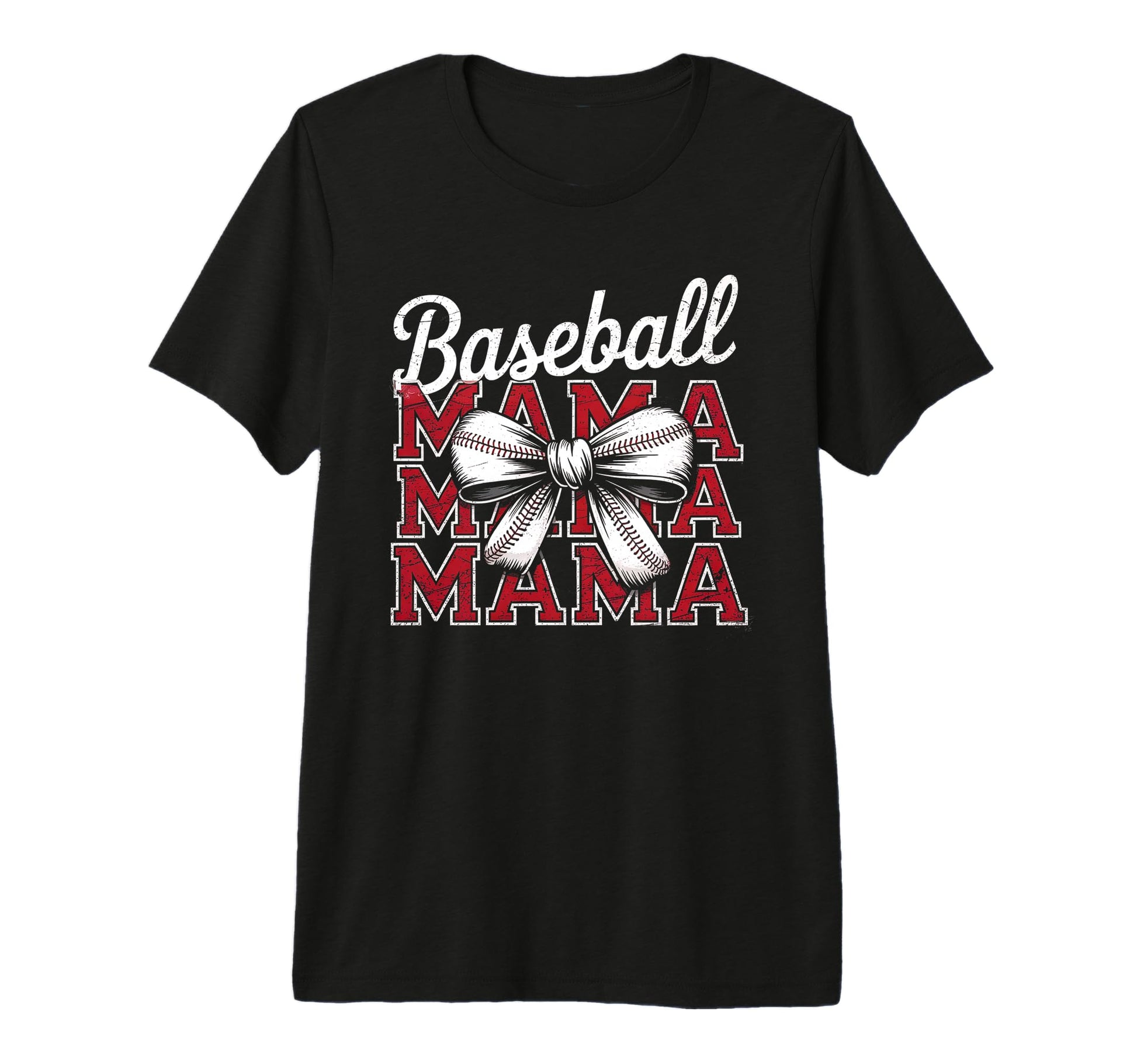 Baseball Mama Coquette Bow Game Day T-Shirt - Unique Graphic for Adults - T-Shirt, Sweatshirt, Hoodie