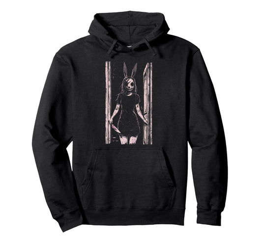 Anime Horror Bunny Aesthetic Soft Hoodie - Casual Everyday Wear Men Women - T-Shirt, Sweatshirt, Hoodie