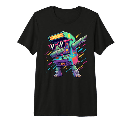 Arcade Game Machine Dabbing 70S 80S T-Shirt - Trendy Graphic for Adults - T-Shirt, Sweatshirt, Hoodie
