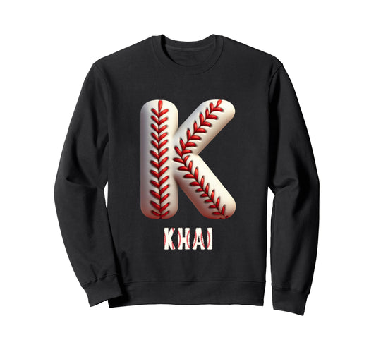 Baseball Home Run Matthias Initial Sweatshirt - Graphic Print for Adults - T-Shirt, Sweatshirt, Hoodie
