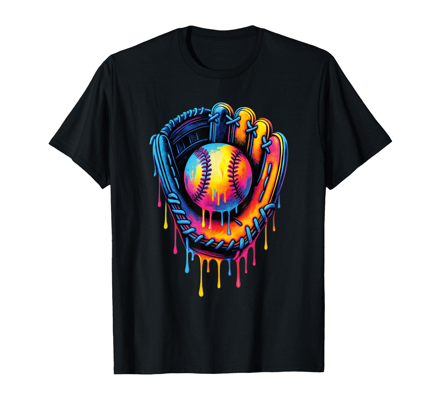 Baseball Home Run Ice Cream Drip T-Shirt - Casual Everyday Wear Unisex - T-Shirt, Sweatshirt, Hoodie