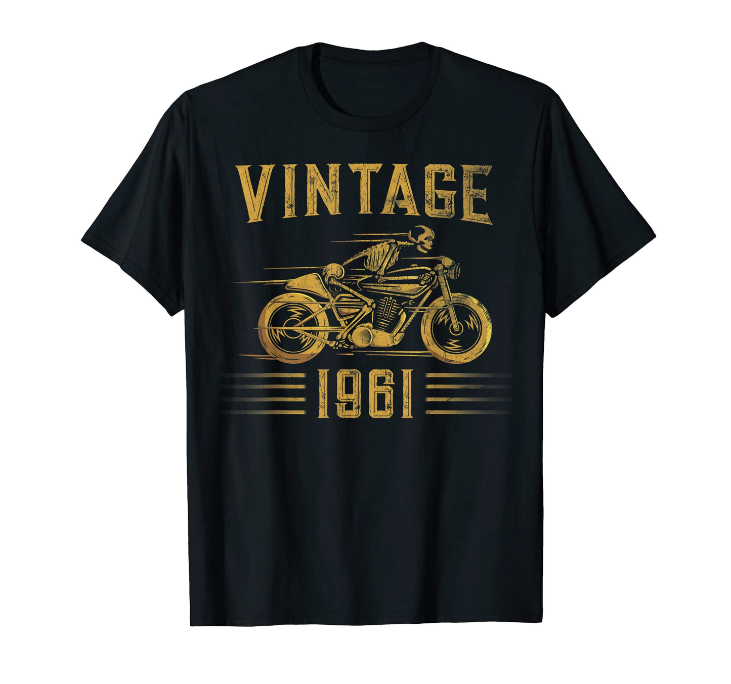 1961 Biker Motorcycle T-Shirt - Unique Graphic for Adults - T-Shirt, Sweatshirt, Hoodie