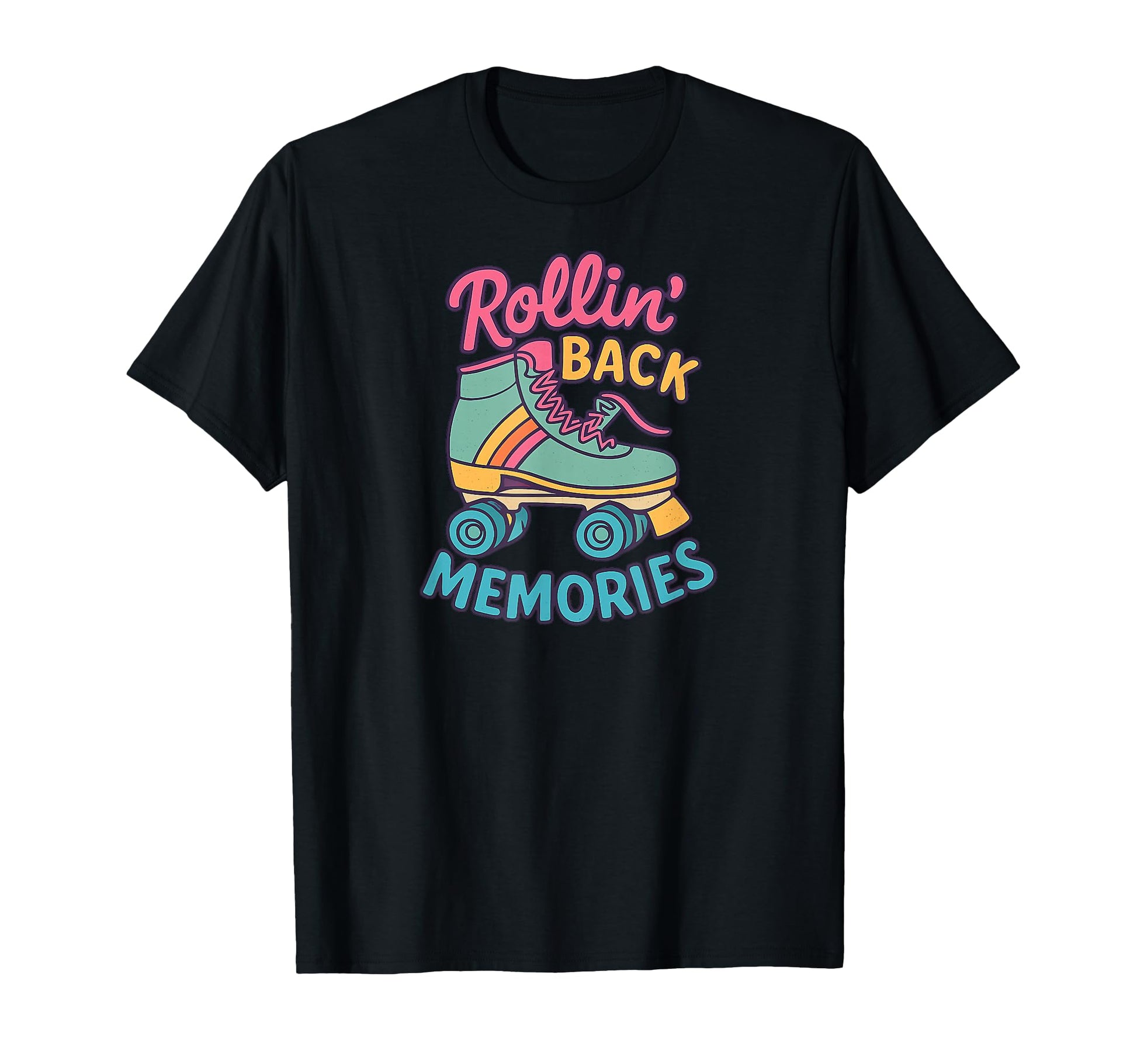Rollin Back Memories Roller Skate T-Shirt - Unique Graphic for Adults - T-Shirt, Sweatshirt, Hoodie
