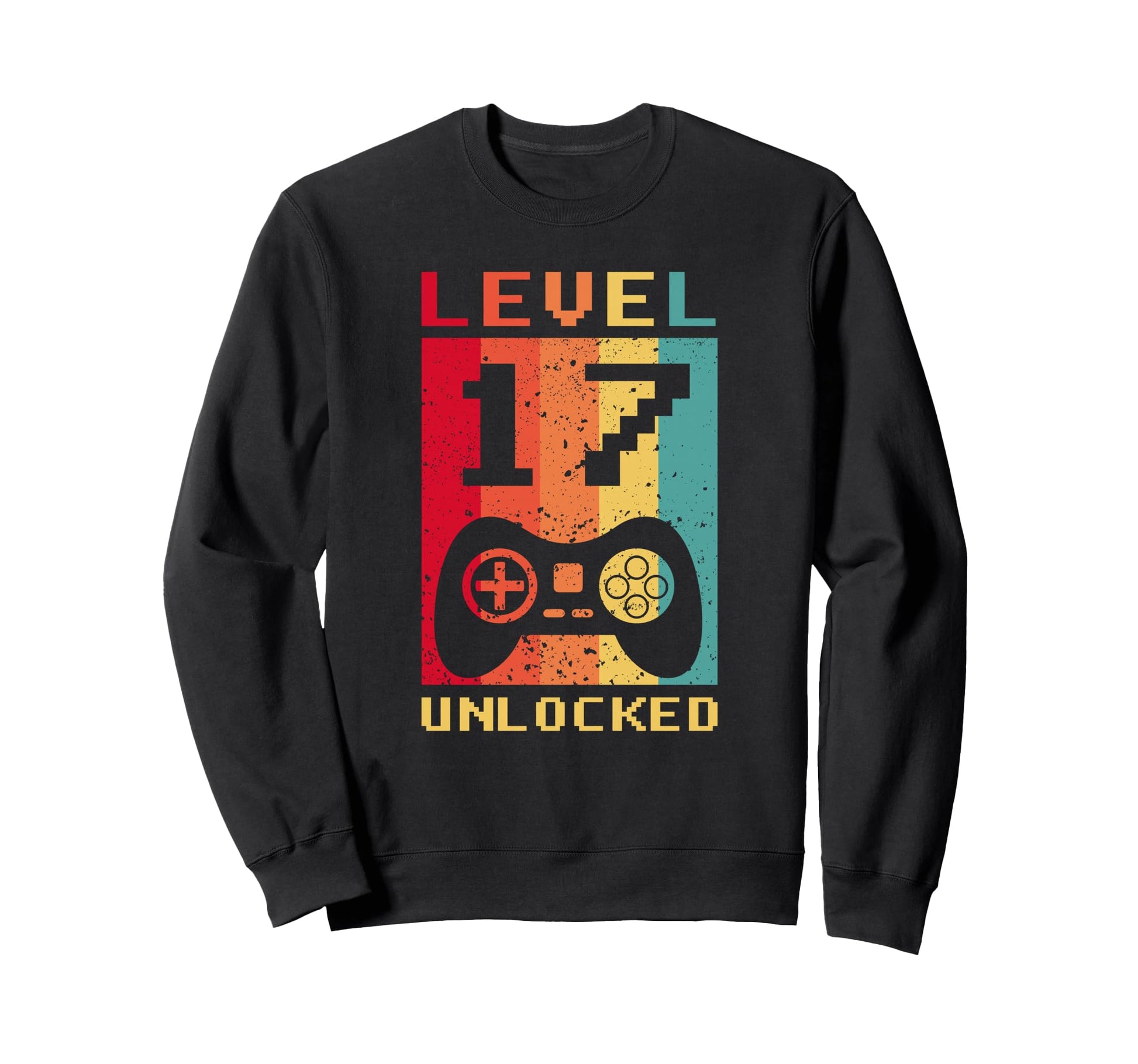 Level 17 Unlocked Gamer Controller Sweatshirt - Unique Graphic for Adults - T-Shirt, Sweatshirt, Hoodie