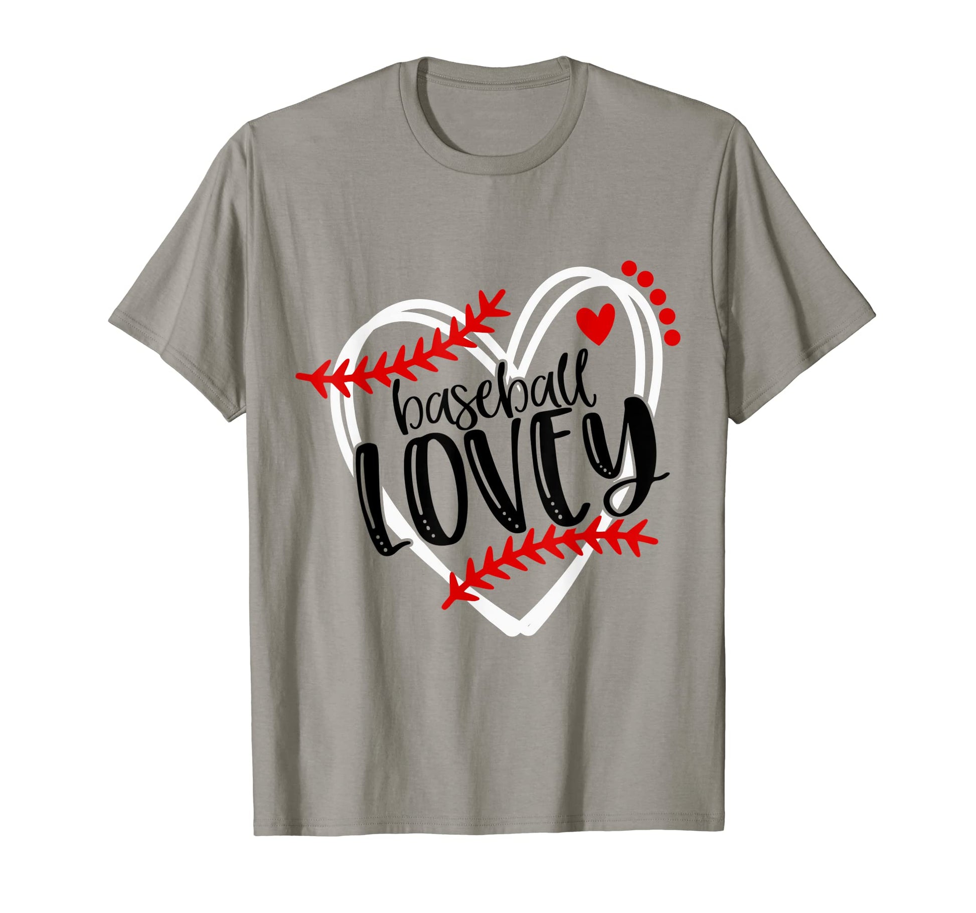 Baseball Lovey Distressed Heart Laces T-Shirt - Novelty Apparel for Adults - T-Shirt, Sweatshirt, Hoodie