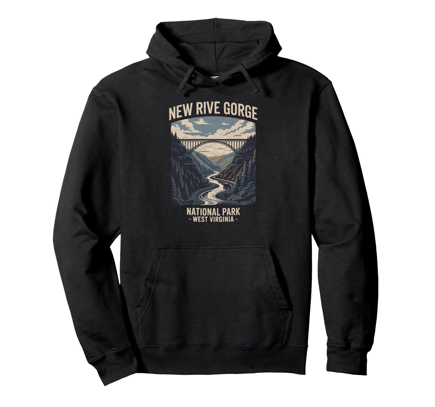 New River Gorge National Park Bridge Hoodie - Aesthetic Graphic for Adults - T-Shirt, Sweatshirt, Hoodie