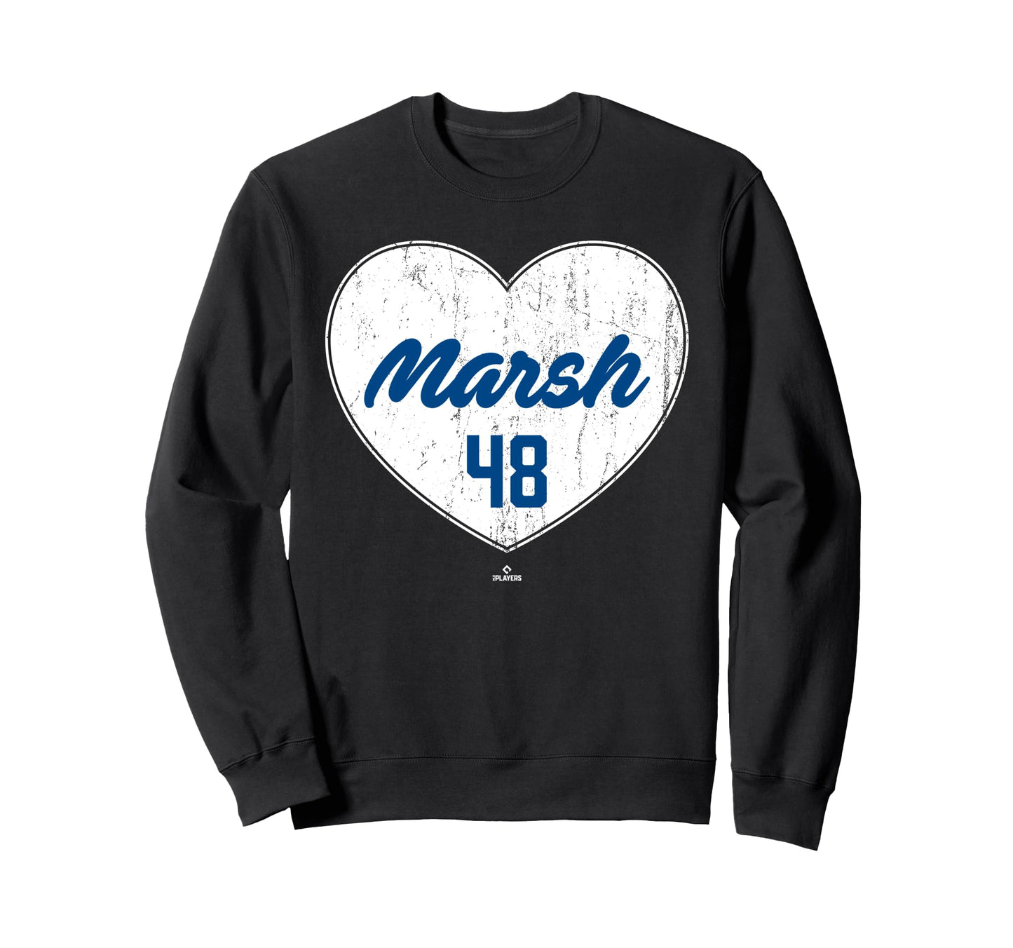 Distressed Heart Alec Marsh Sweatshirt - Minimalist Print for Adults - T-Shirt, Sweatshirt, Hoodie