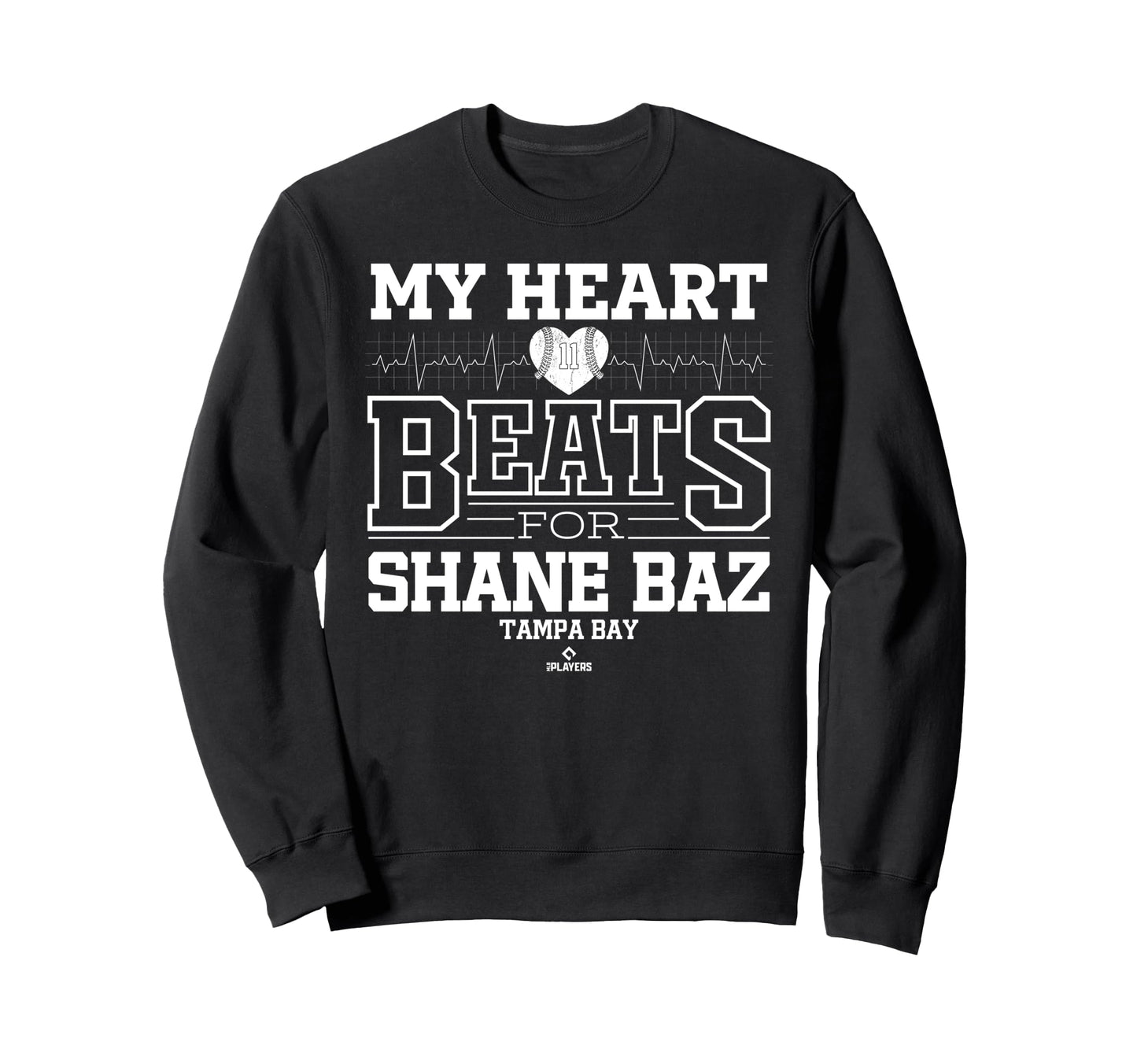 My Heart Beats Shane Baz Tampa Sweatshirt - Casual Everyday Wear Men Women - T-Shirt, Sweatshirt, Hoodie