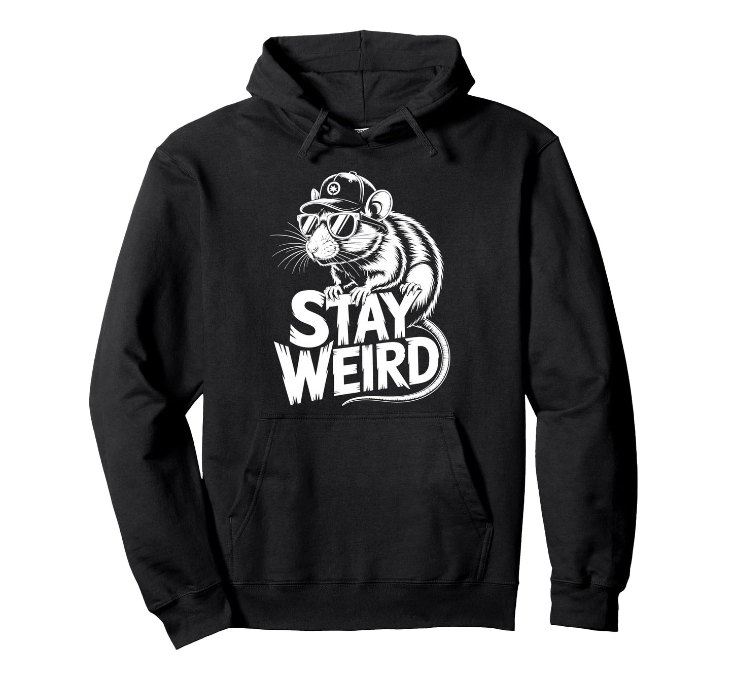 Rat Baseball Cap Hoodie - Trendy Graphic for Adults - T-Shirt, Sweatshirt, Hoodie