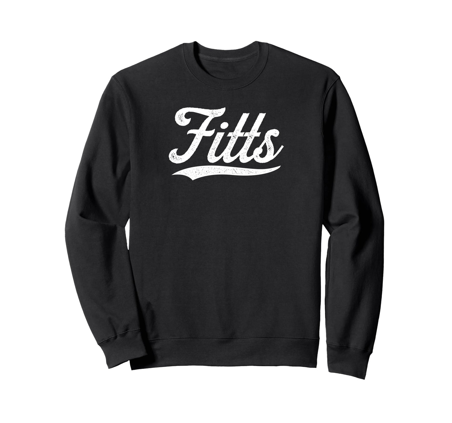 Distressed Script Richard Fitts Sweatshirt - Graphic Print Men Women - T-Shirt, Sweatshirt, Hoodie
