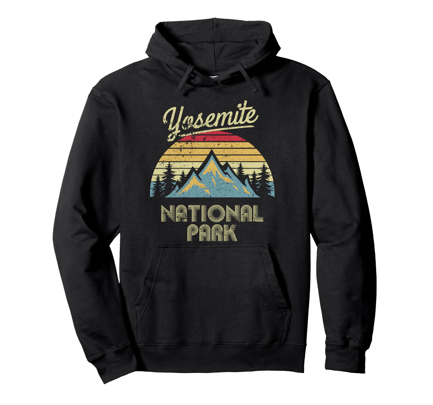 Yosemite National Park California Hoodie - Graphic Print for Adults - T-Shirt, Sweatshirt, Hoodie