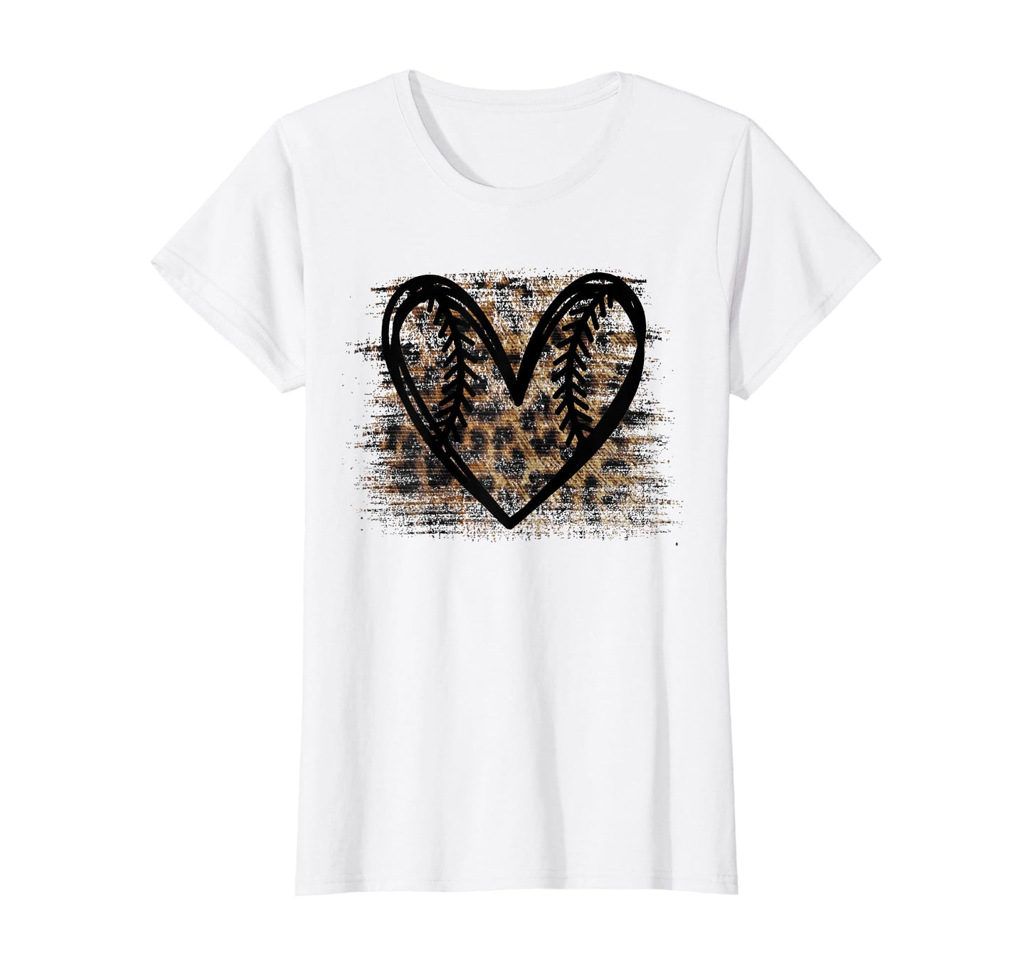Baseball Leopard Softball Mom Love T-Shirt - Minimalist Print Men Women - T-Shirt, Sweatshirt, Hoodie