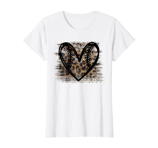 Baseball Leopard Softball Mom Love T-Shirt - Minimalist Print Men Women - T-Shirt, Sweatshirt, Hoodie