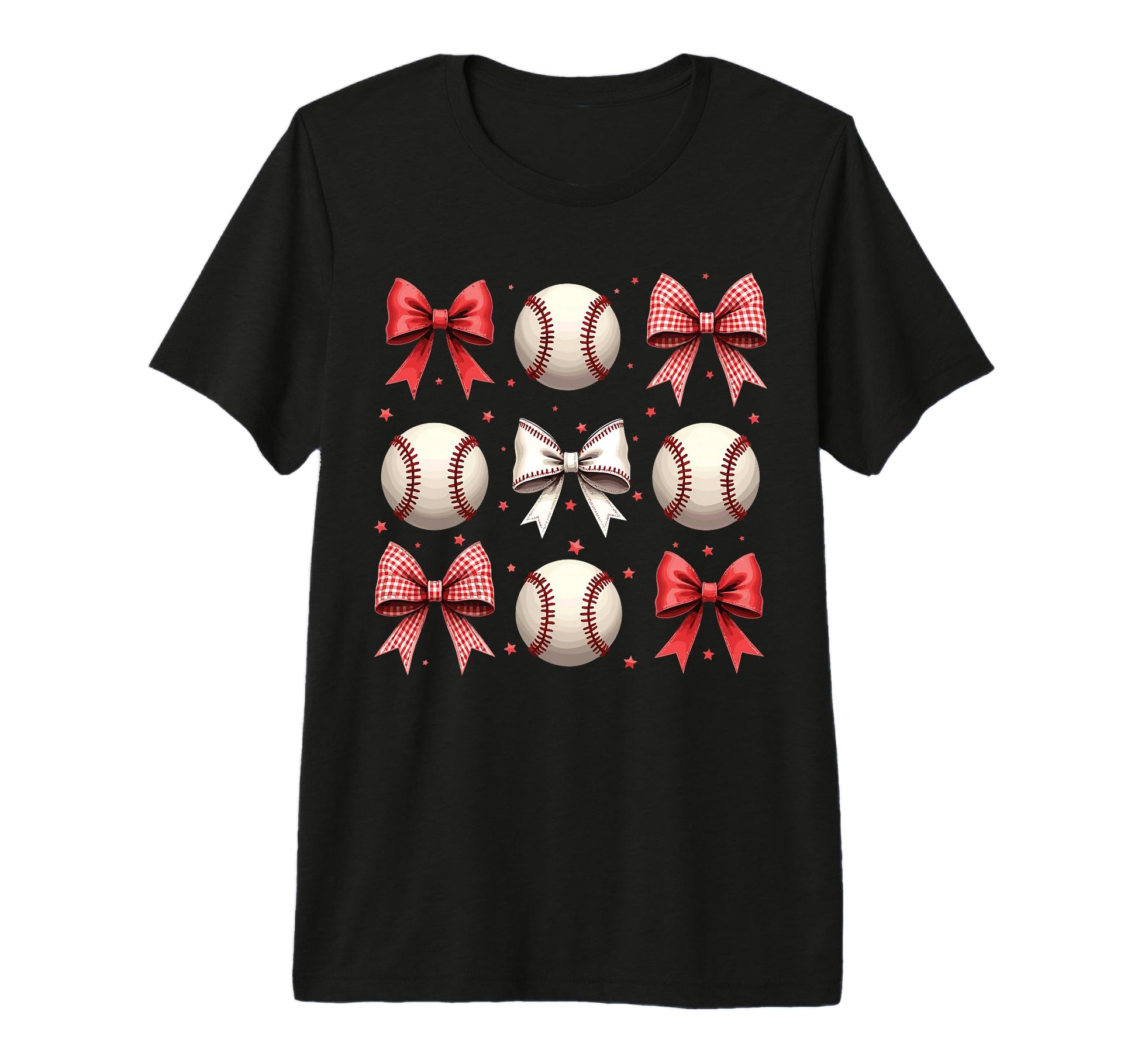 Baseball Coquette Bow Funny Coquette T-Shirt - Novelty Apparel for Adults - T-Shirt, Sweatshirt, Hoodie