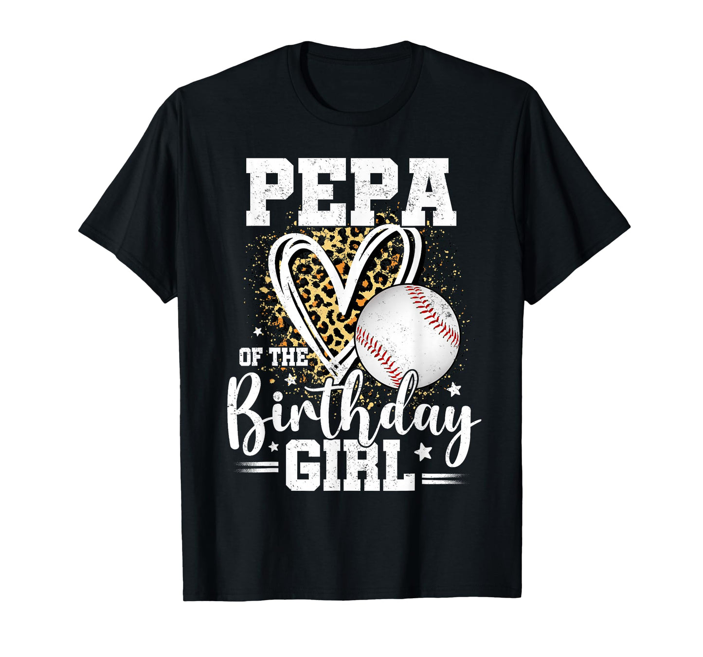 Pepa Birthday Baseball Pepa Leopard T-Shirt - Aesthetic Graphic for Adults - T-Shirt, Sweatshirt, Hoodie