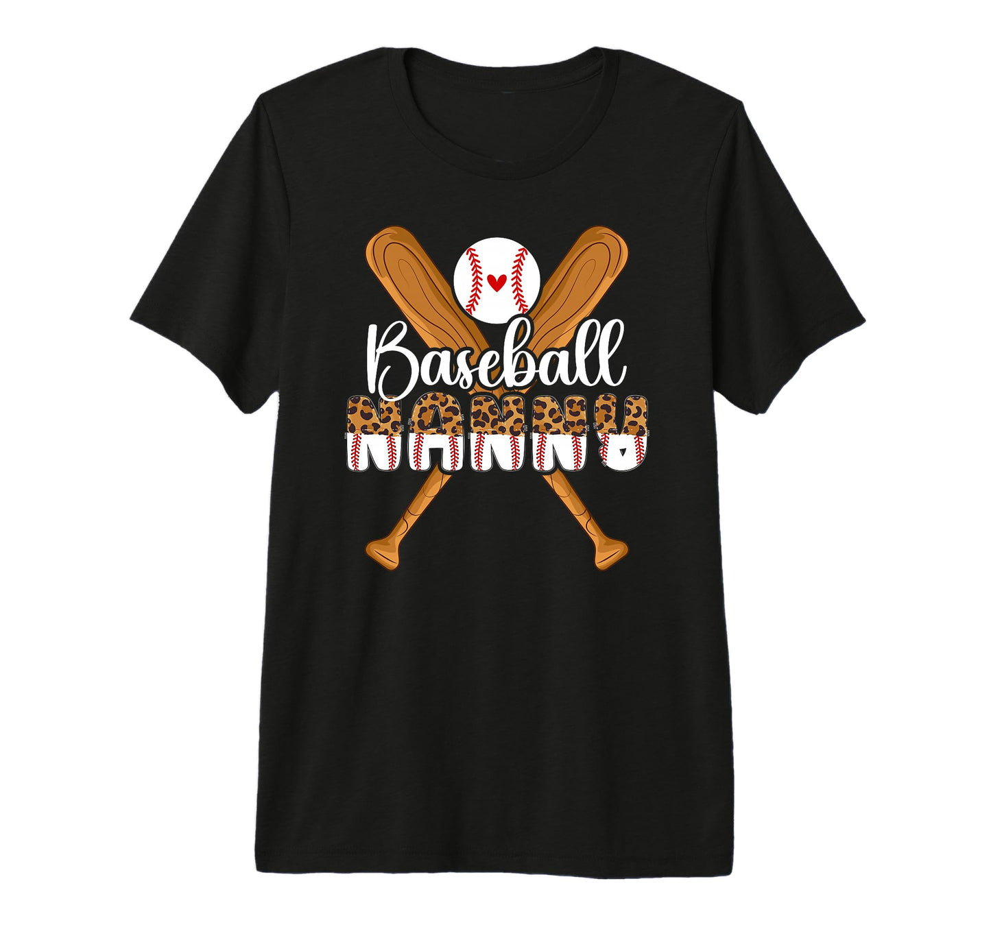 Baseball Nanny Leopard Nanny Baseball T-Shirt - Trendy Graphic Unisex - T-Shirt, Sweatshirt, Hoodie