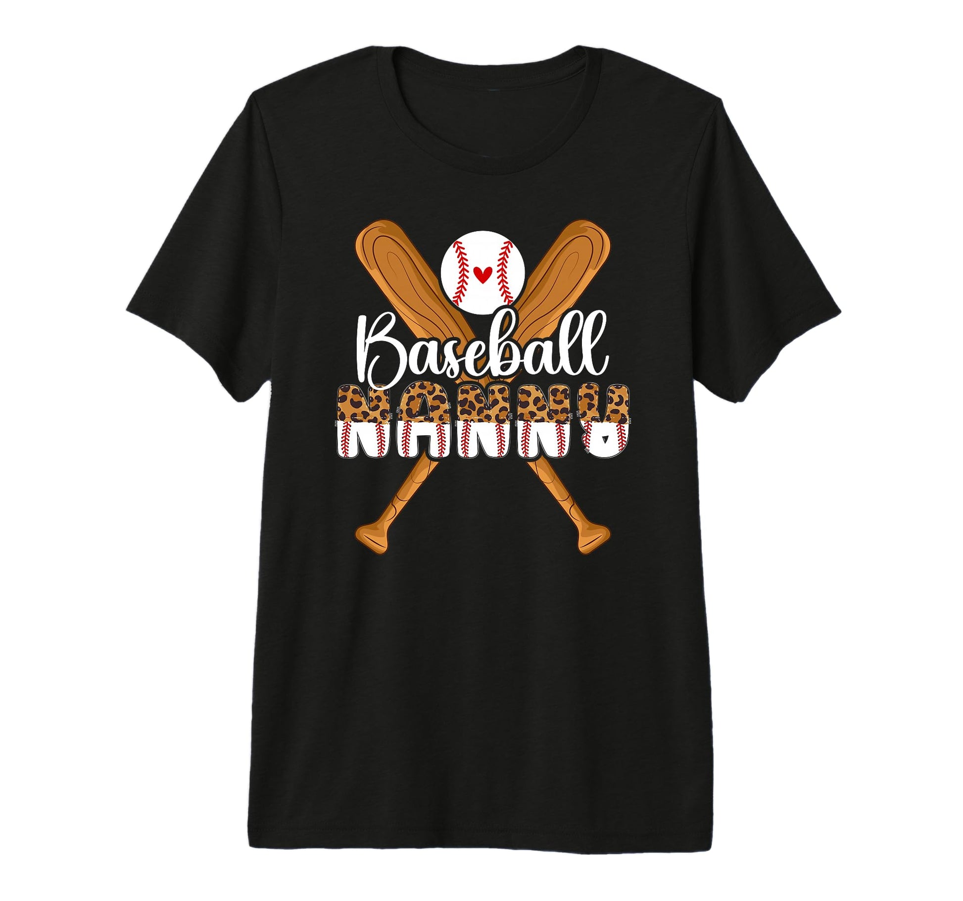Baseball Nanny Leopard Nanny Baseball T-Shirt - Trendy Graphic Unisex - T-Shirt, Sweatshirt, Hoodie