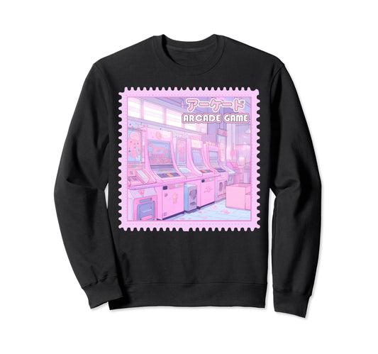 90S Anime Arcade Y2K Kawaii Sweatshirt - Unique Graphic for Adults - T-Shirt, Sweatshirt, Hoodie