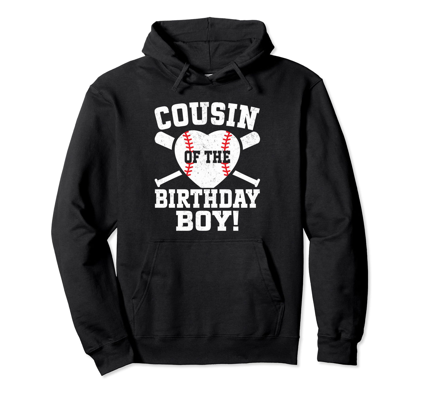 Cousin Birthday Baseball Birthday Hoodie - Fun Novelty Design for Adults - T-Shirt, Sweatshirt, Hoodie