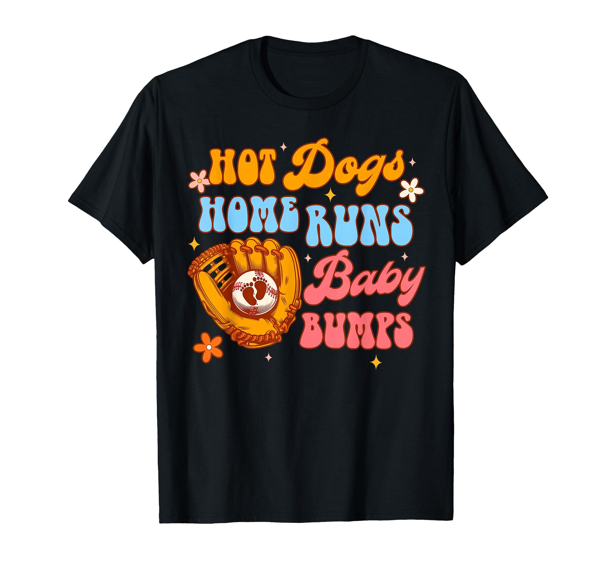 Baseball Pregnancy Shower Hot Dogs T-Shirt - Fun Novelty Design Men Women - T-Shirt, Sweatshirt, Hoodie