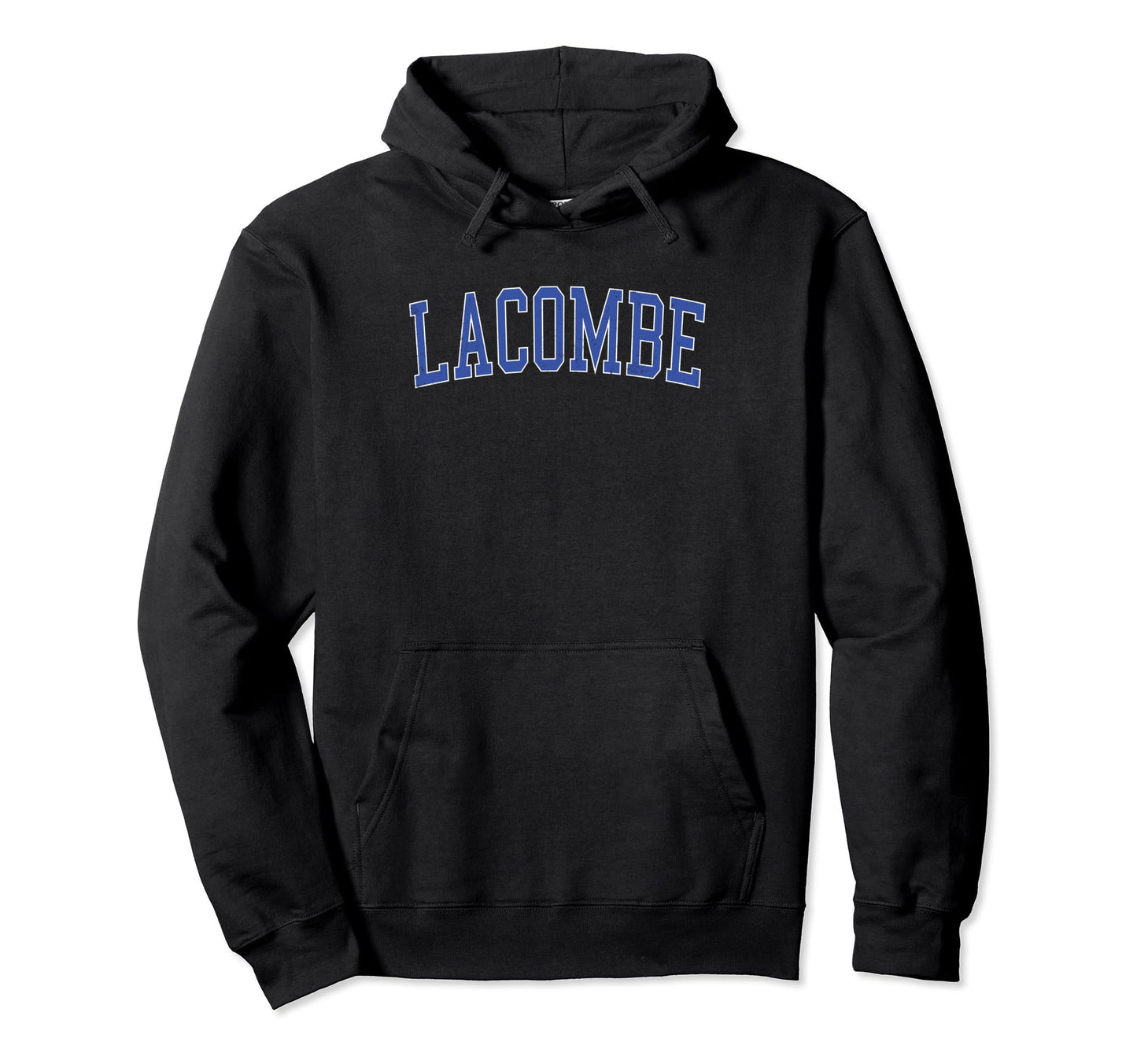 Lacombe La Distressed Blue Varsity Hoodie - Novelty Apparel Men Women - T-Shirt, Sweatshirt, Hoodie