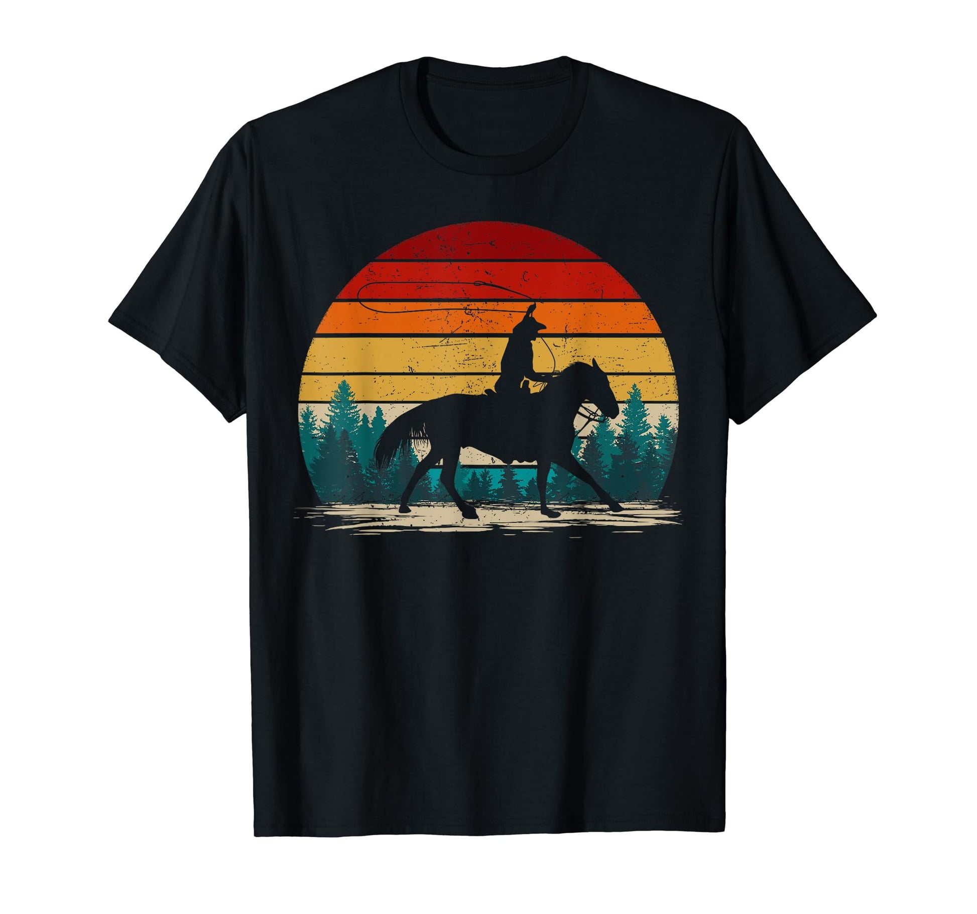 Cowboy Distressed Cowboy T-Shirt - Aesthetic Graphic for Adults - T-Shirt, Sweatshirt, Hoodie