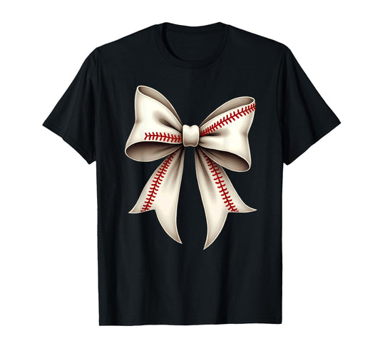 Baseball Coquette Bow Mommy T-Shirt - Trendy Graphic for Adults - T-Shirt, Sweatshirt, Hoodie