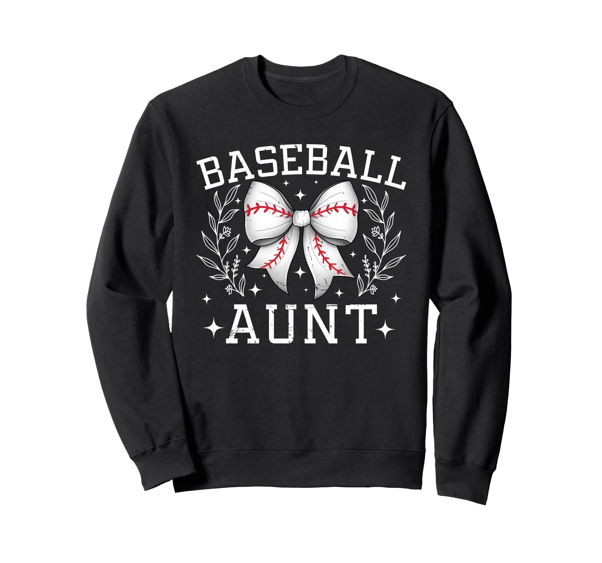 Coquette Bow Baseball Aunt Game Day Sweatshirt - Trendy Graphic Men Women - T-Shirt, Sweatshirt, Hoodie