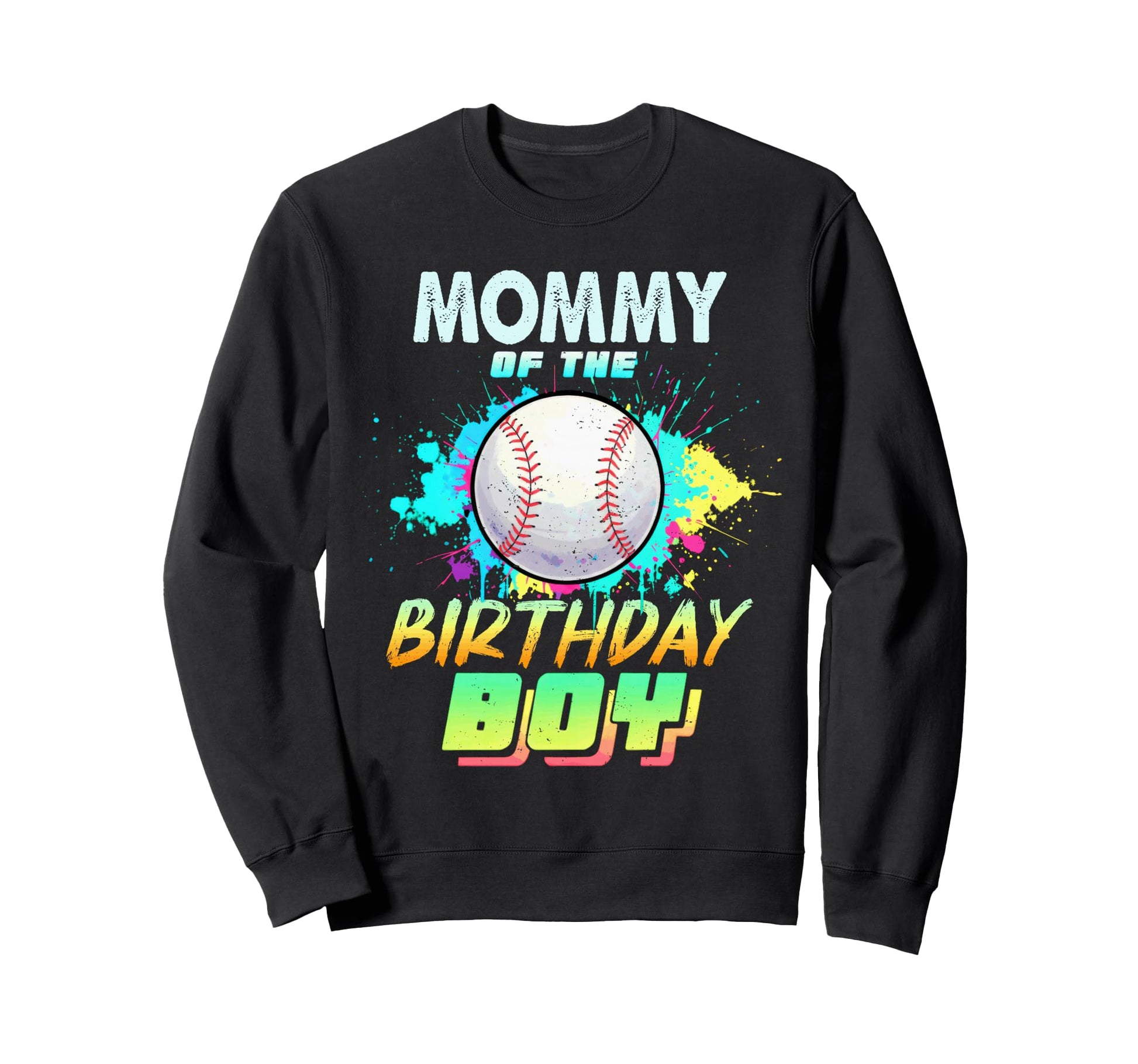 Mommy Birthday Baseball Matching Sweatshirt - Minimalist Print for Adults - T-Shirt, Sweatshirt, Hoodie
