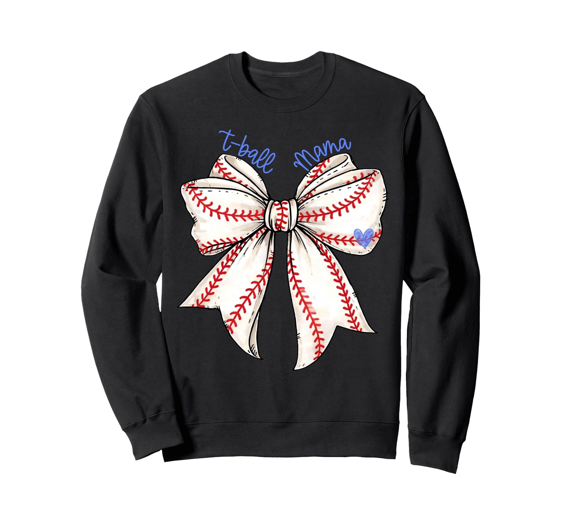 T Ball Baseball Mama Mom Coquette Bow Sweatshirt - Trendy Graphic Unisex - T-Shirt, Sweatshirt, Hoodie